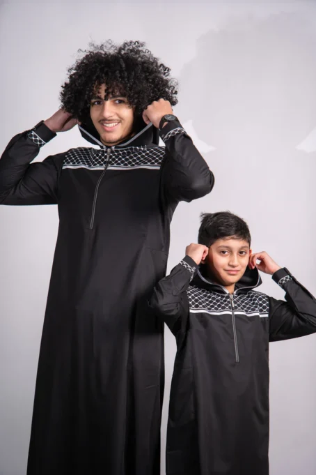 Kids Premium Thobe 235 Black - Image 5